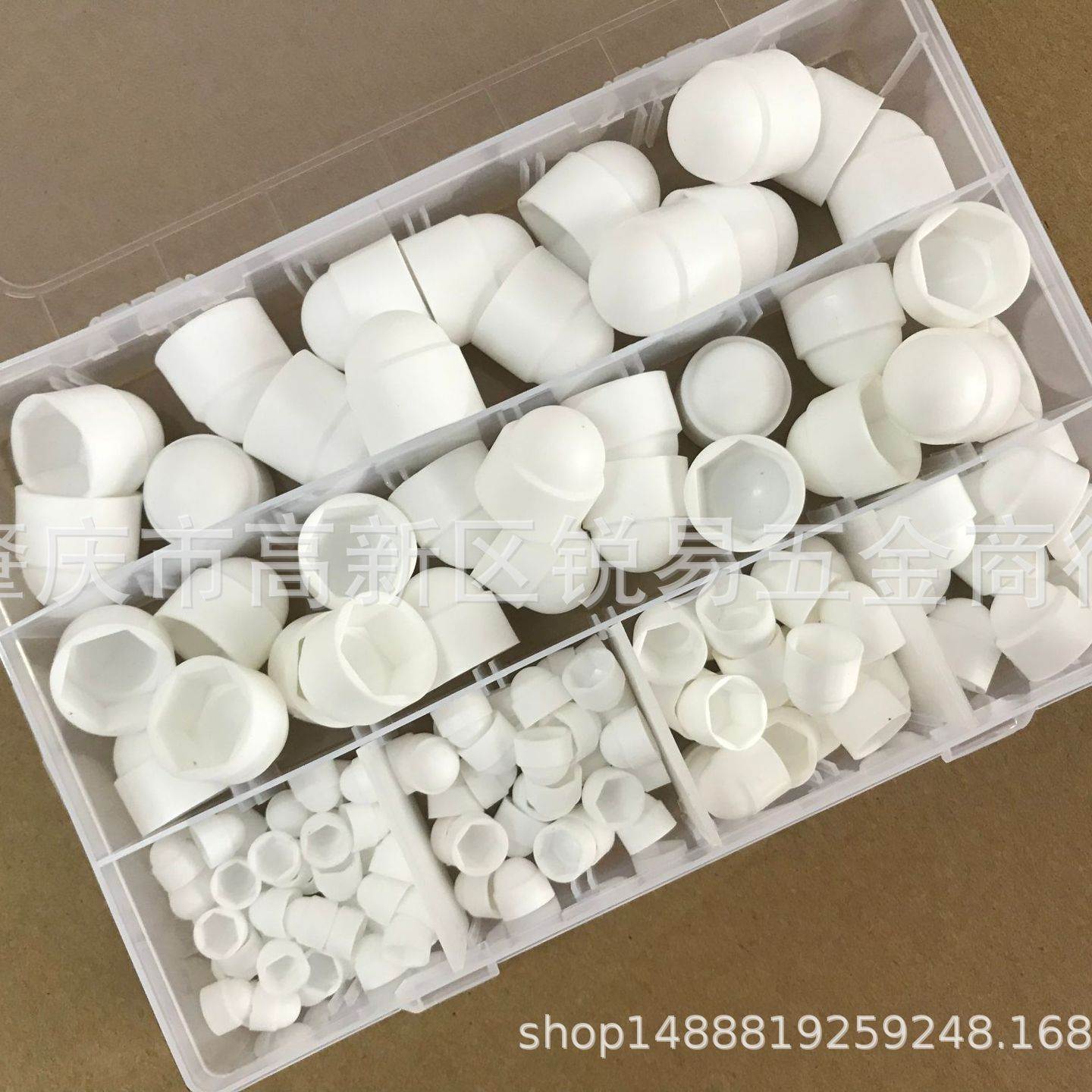 货源 145pcs黑色塑料六角螺母盖盒装 保护帽M4-M12螺栓盖帽