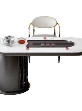 岩阳板桌椅组合IET台轻奢茶桌台茶现代家用办公室泡茶简约茶几小