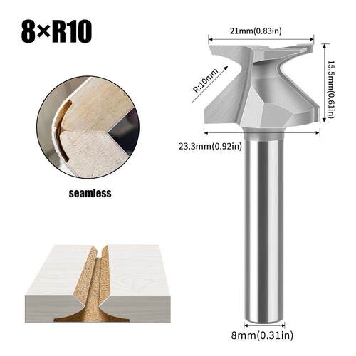 圆弧折弯一体刀成型刀具R10木门墙柜圆弧折弯刀免软化折角