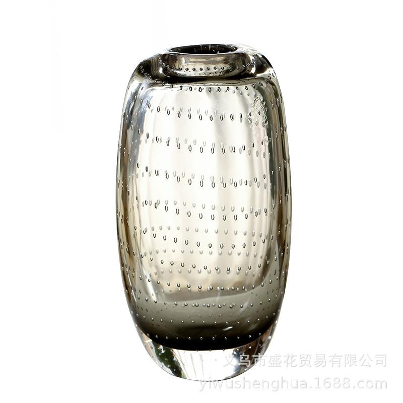 新款创意高档琉璃花瓶北欧风玻璃花瓶摆件艺术客厅水培插花装饰品