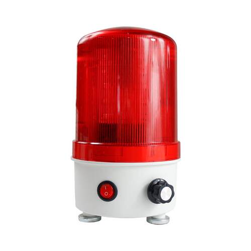 LTE-6102J旋转爆闪警示灯闪烁灯led声光报警器220V24V12V音量可调