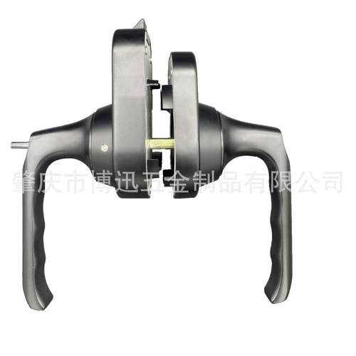 隔音房静音室快装玻璃门铝合金把手锁中央锁办公会议室锁隔断门锁