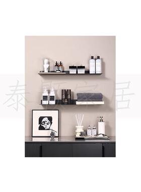现代简约风样板间卫浴摆件小组合置物架装饰品香薰托盘浴巾