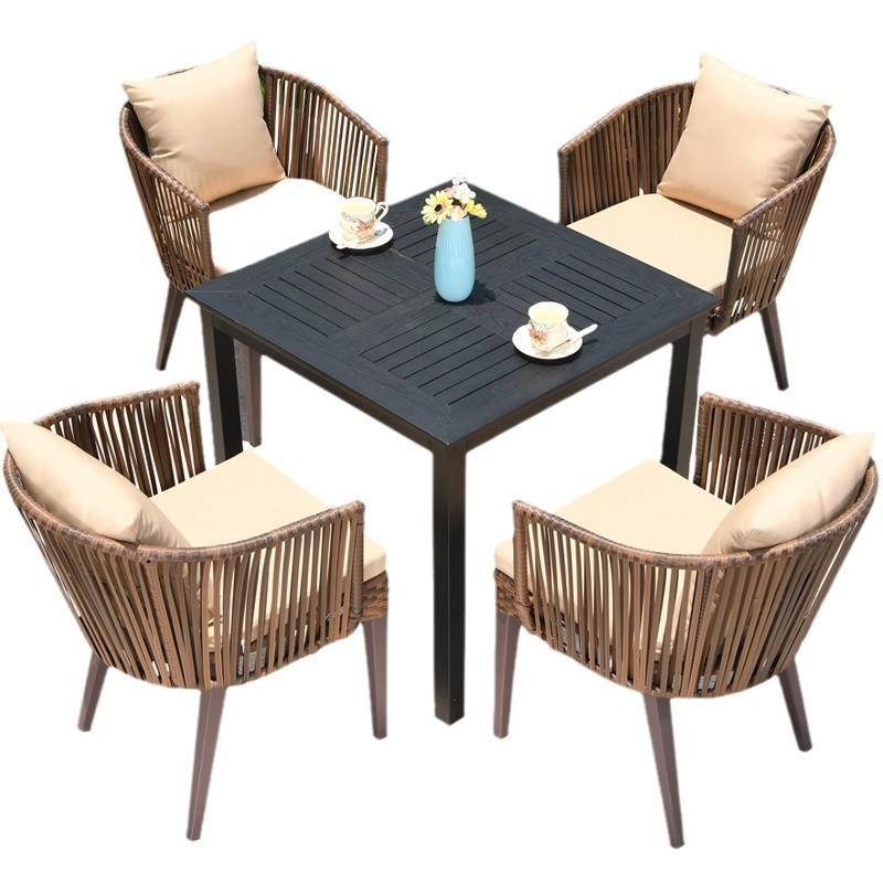 户外拼花编藤桌椅别墅庭院花园阳台露台露天室外休闲网红塑木防水,商业/办公家具,商用藤编家具,淘宝优惠券,粉丝福利购,淘宝优惠卷