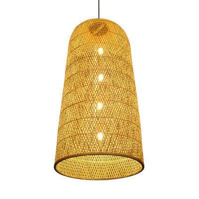 禅意竹编吊灯竹灯新中式灯笼酒店茶楼梯饭店日式藤艺编织灯罩灯具,家装灯饰光源,智能吊灯,淘宝优惠券,粉丝福利购,淘宝优惠卷