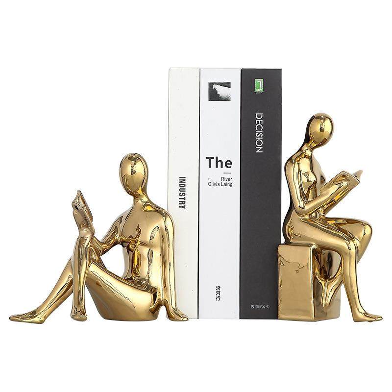 书挡人物摆件现代轻奢客厅办公室桌面摆设书架高级感酒柜软装饰品,家居饰品,装饰摆件,淘宝优惠券,粉丝福利购,淘宝优惠卷