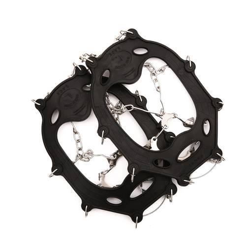 厂家直供户外雪地登山tpe材质19齿不锈钢防滑鞋套十九齿冰爪