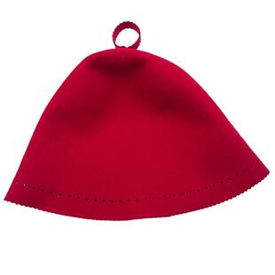 桑拿帽羊毛毡帽子温泉浴室毛毡帽桑拿浴帽简约纯色吸水干发帽