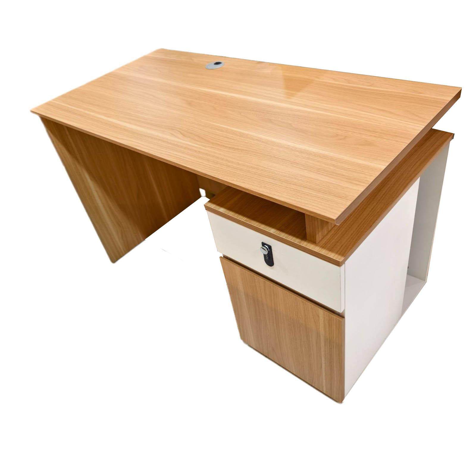 办公室单人电脑桌简易板式财务卡座办公桌员工简约带抽屉办公桌