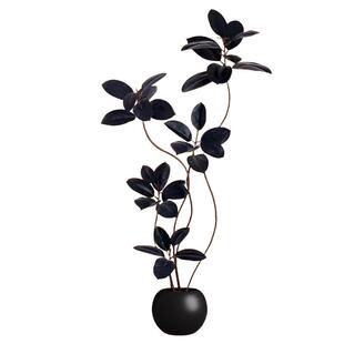 仿真黑金刚橡皮树客厅大盆栽高级室内大型仿生绿植办公室装饰植物