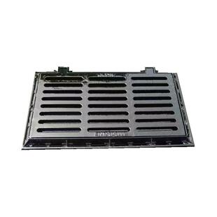 球墨铸铁沟盖板带框集水井雨水篦子400X600重型铸铁井盖厂家