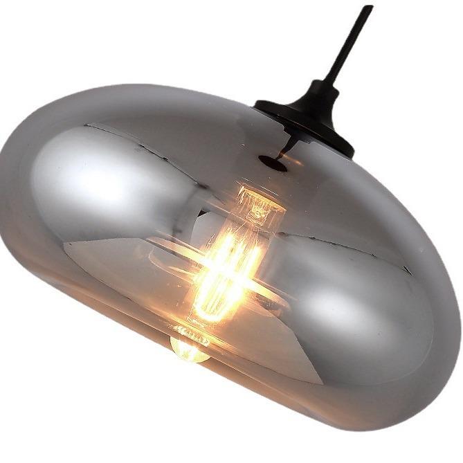 北酒欧创玻意复古吊灯餐厅咖个性吧台啡厅店样板间电镀烟灰璃吊灯