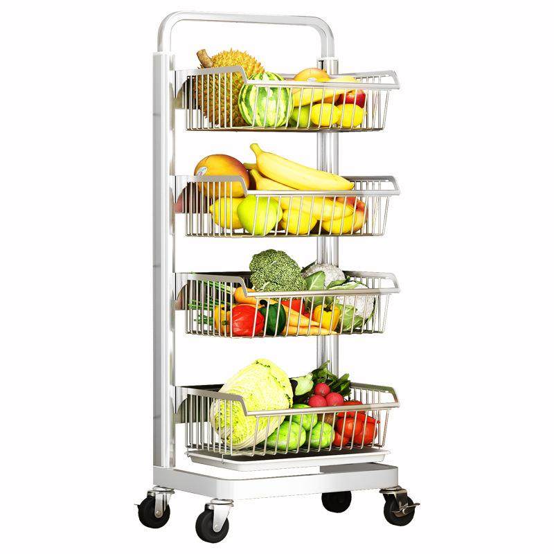 新款厨房蔬菜置物架落地多层家用不锈钢放水果菜篮子收纳筐小推车,厨房/烹饪用具,抹布架/厨房清洁收纳架,淘宝优惠券,粉丝福利购,淘宝优惠卷