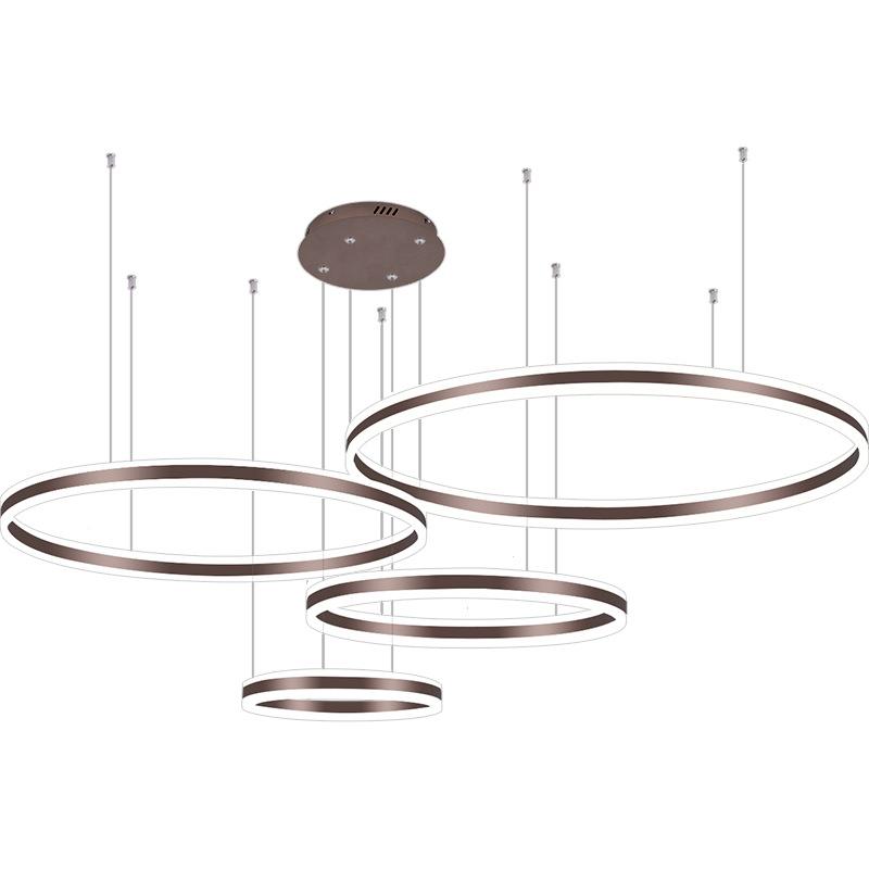 具客厅复式楼大灯现代简约灯餐厅灯环形卧室创意个性楼梯灯轻吊奢