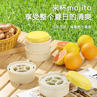 冰块模具食品级家用按压冰格大容量冰块储存盒冰箱自制冻冰块神器