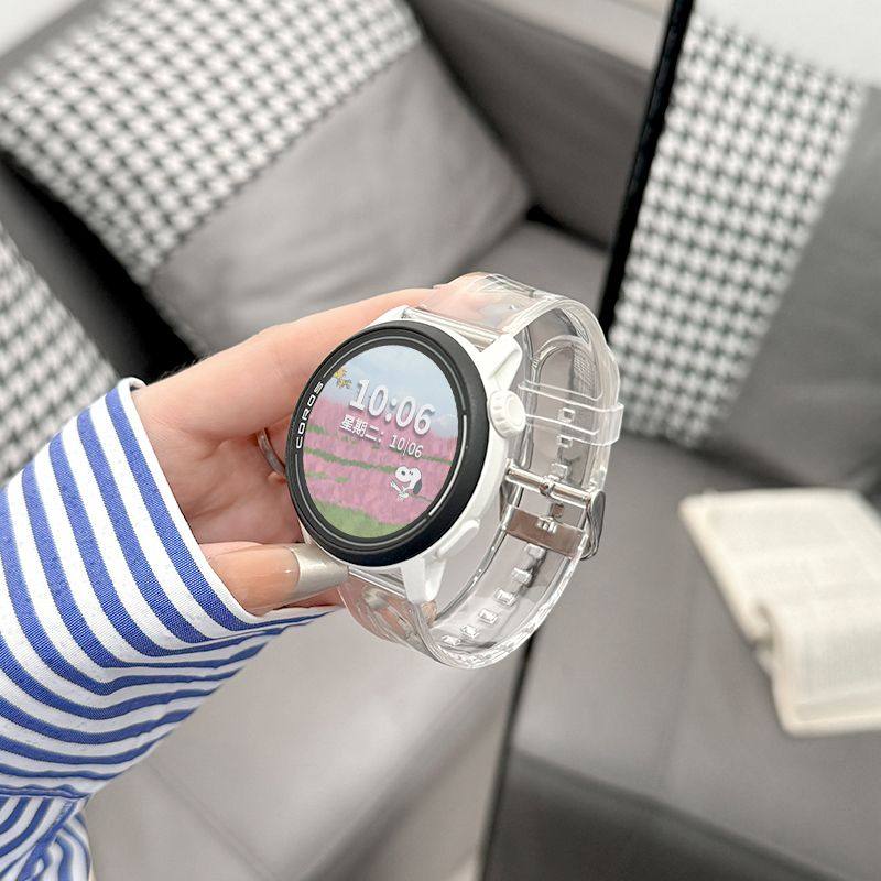 适用高驰corospace3表带夏季透明pace2手表apex2透气2pro创意腕带