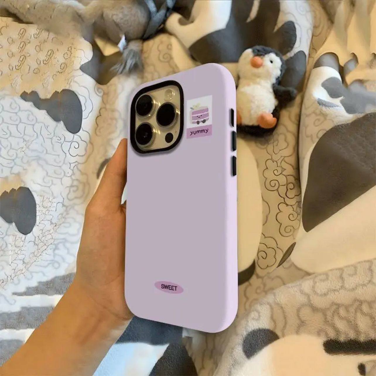 香芋蛋糕适用苹果17Promax/16Pro二合一15/14全包13/12磨砂11/X,个性定制/设计服务/DIY,手机壳/保护套定制,淘宝优惠券,粉丝福利购,淘宝优惠卷