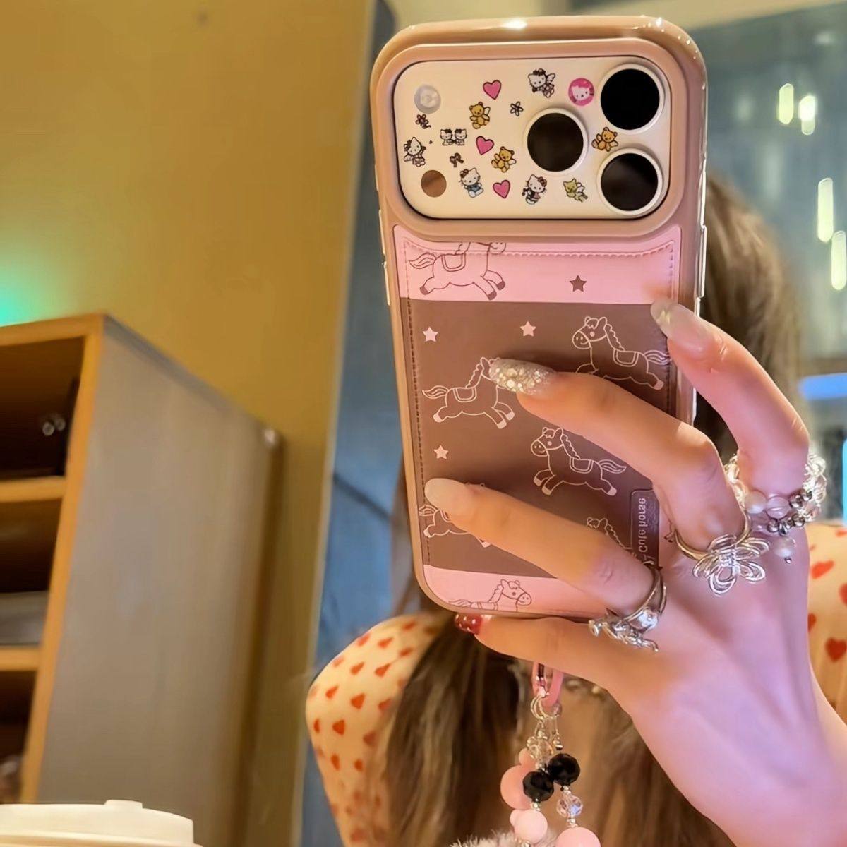 新年粉色小马适用苹果1716/15/14pro苹果手机壳12/11鼓包XS/XR简,个性定制/设计服务/DIY,手机壳/保护套定制,淘宝优惠券,粉丝福利购,淘宝优惠卷