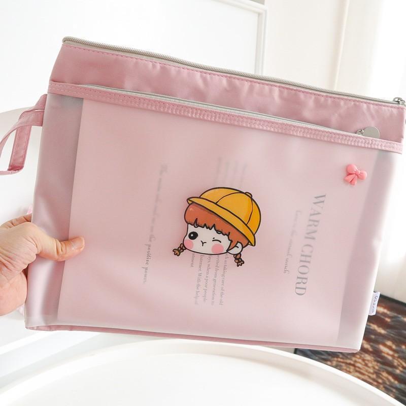 双层宝宝病例孕妇产检档案袋文件袋可爱孕检资料包a4检查单收纳