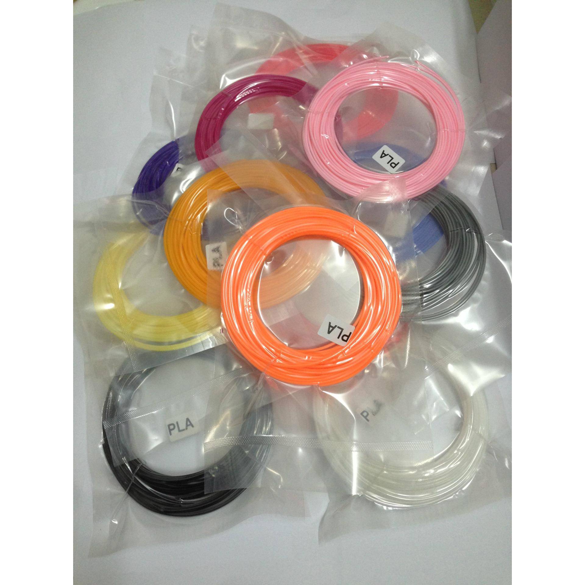 3D打印笔耗材PLA5米X25色1.75mm常温PLA/ABS打印耗材厂家直销