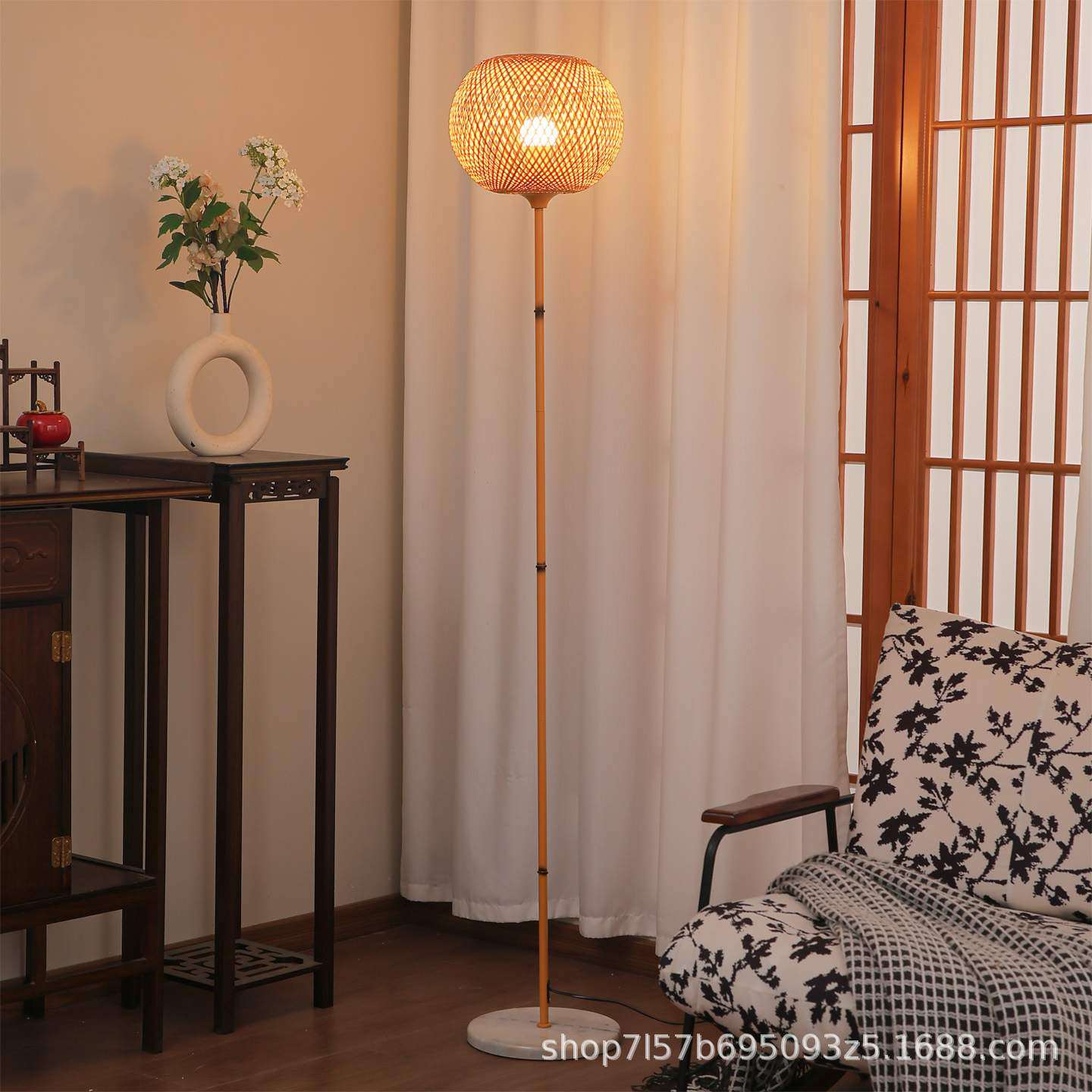 中古风落地灯复古禅意客厅书房茶卧室中式创意床头沙发旁立式台灯,3C数码配件,USB灯,淘宝优惠券,粉丝福利购,淘宝优惠卷