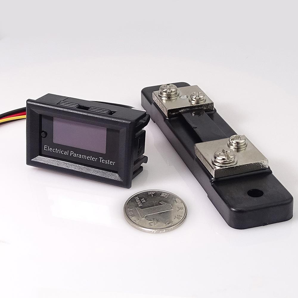 50AOLED电压表电流表功率表温度计计时器电池容量测试仪