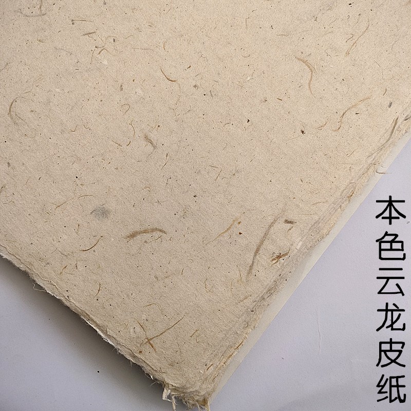 4四尺6六尺云i龙皮纸加厚手工宣纸半生熟毛笔书法国画专用作品纸