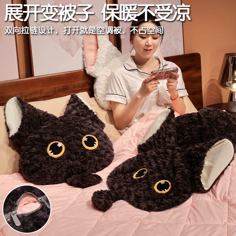 加厚抱枕被子两用枕头毯子靠枕二合F一车载车用办公室午睡枕冬季