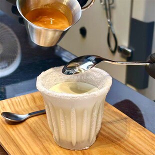 可冷冻加厚玻璃杯dirty咖啡杯澳白拿铁杯意式浓缩杯冰杯冰博克杯