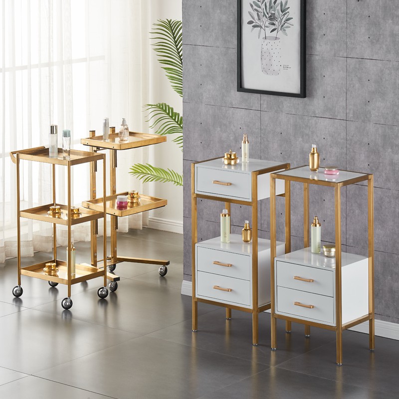 理发店工具柜小推车发廊专用剪发镜台置物架美容小柜子美发工具车