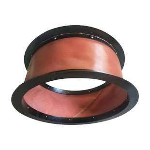 风机帆布软连接风管软管耐高温减震除尘伸缩式通风布筒硅胶软接头