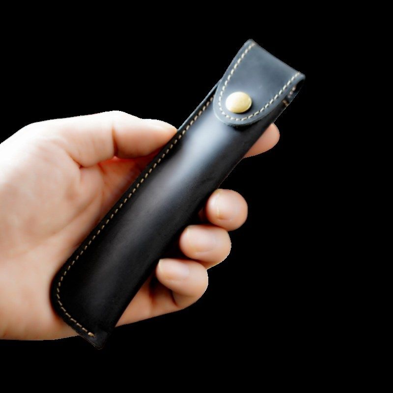 新款手工缝线牛皮笔袋复古小众文艺钢笔保护套真皮笔套单支收纳袋,文具电教/文化用品/商务用品,笔袋,淘宝优惠券,粉丝福利购,淘宝优惠卷