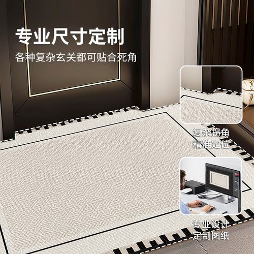 入户门地垫进门口地毯家用地垫防滑客厅轻奢高级玄关脚踏垫可裁剪