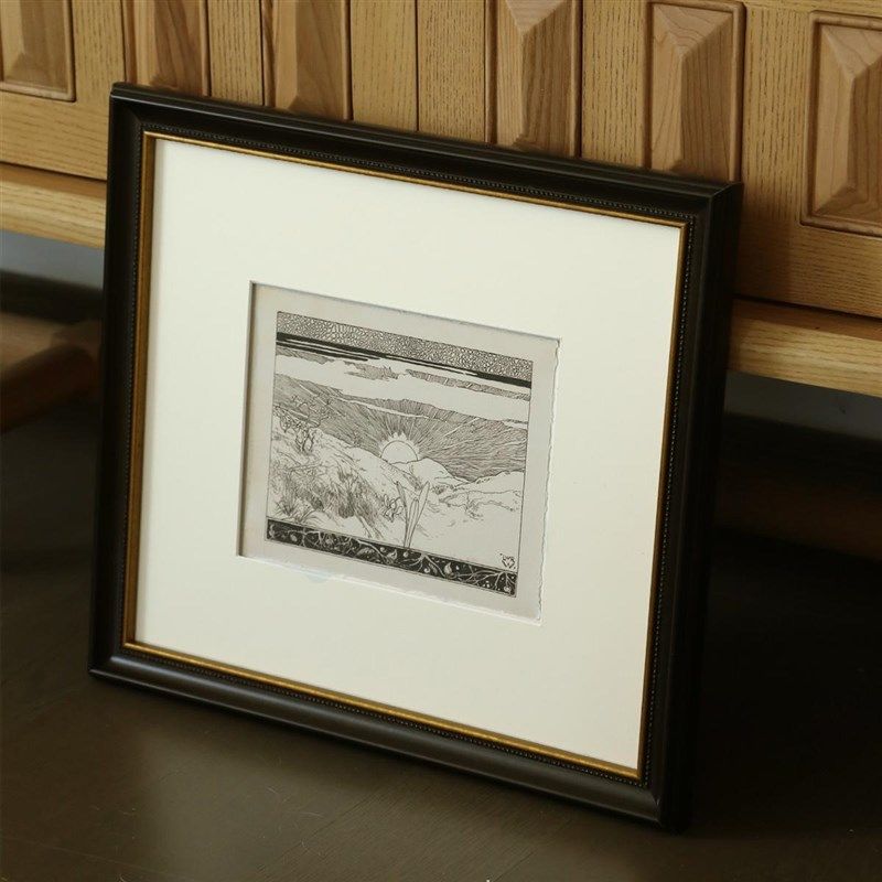 日出木吉中古客厅背景墙装饰画高级感玄关壁画设计师卧室小众挂画,家居饰品,现代装饰画,淘宝优惠券,粉丝福利购,淘宝优惠卷