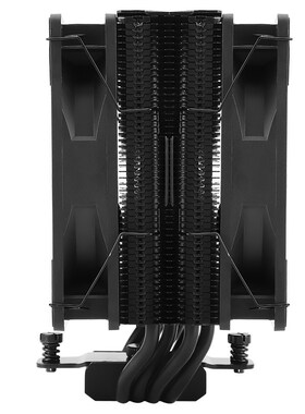 利民AS120 EVO DARK PLUS风冷散热器1700/AM5全电镀4热管双风扇