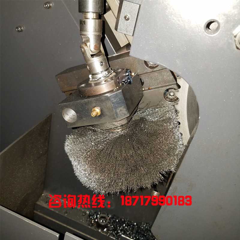 圆锯机钢丝刷圆盘锯钢丝轮不锈钢排屑轮锯片刷金凯达锯力煌晨龙