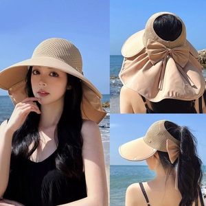 嗨皮熊乐购【25年新款】披肩防晒遮阳帽防紫外线全脸太阳子帽女款