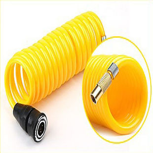 小轿车车载充气泵气管连接管尤利特线充气泵气管配件螺旋快接头