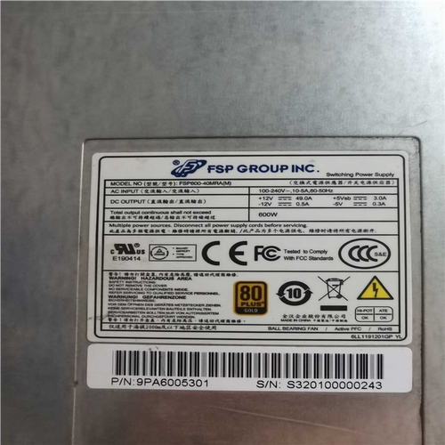 全汉 FSP600-40MRA(M) 600W 冗余电源模块~询价