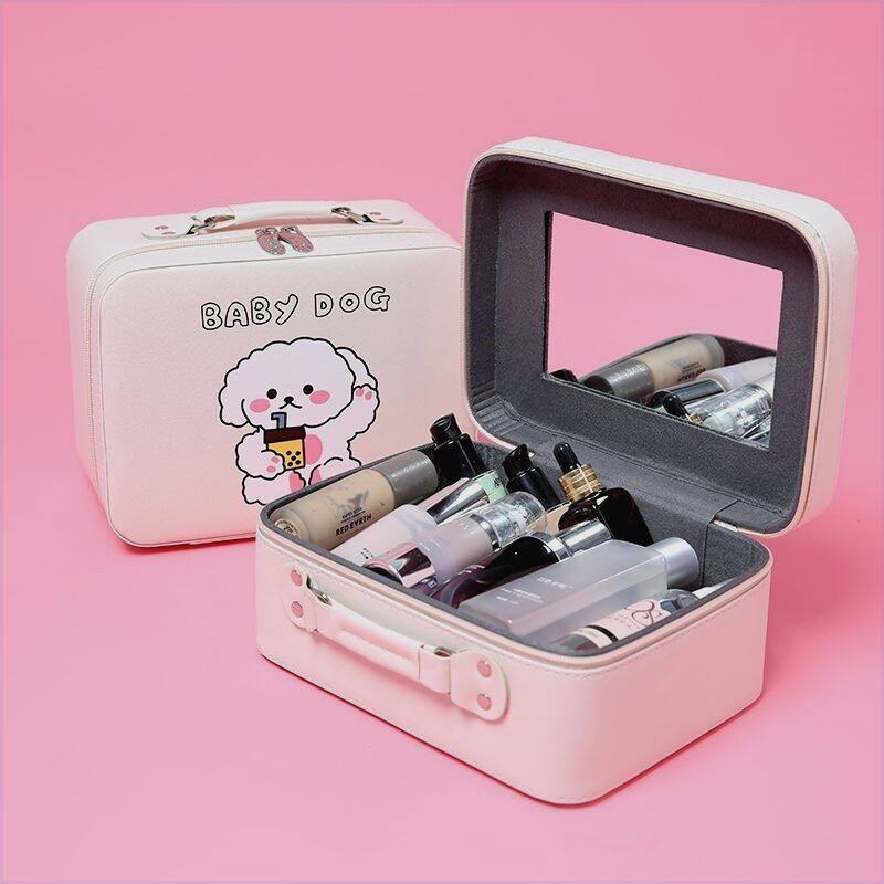 化妆品收纳盒外出便携随身ins风超火化妆包旅行大容量少女心可爱