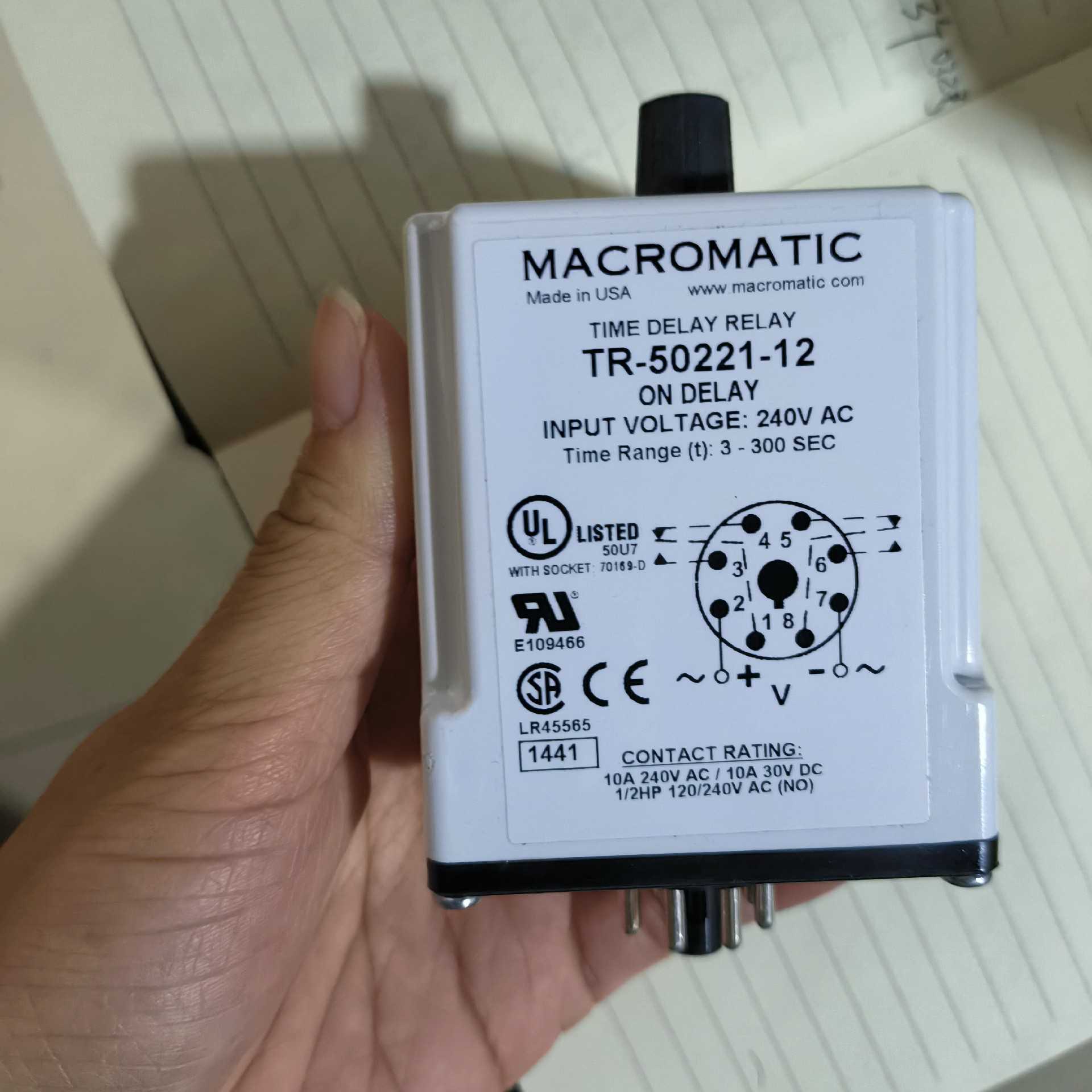 【汇生】MACROMATIC TR-50221-12 时间继电器【议价】