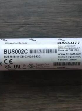 全新原装 巴鲁夫 BUS002C 传感器 BUS M18M1-XB-03/025-S92G 现货