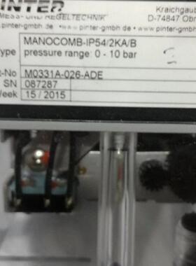 Pinter M0331A-026-ADE压力开关MANOCOMB-IP542kA 0-10Bar