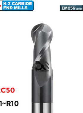 YG硬质合金球头铣刀K2 EMC56系列 EMC56010 56020 56040 56060
