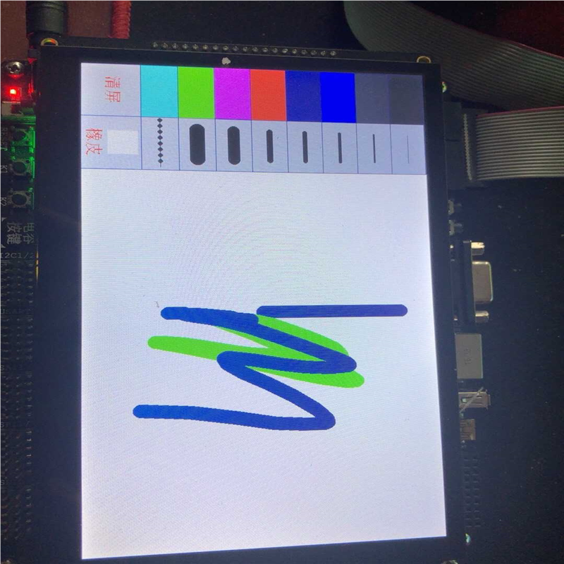 野火stm32f429开发板 带屏幕 带下载器（憨憨电子）图片