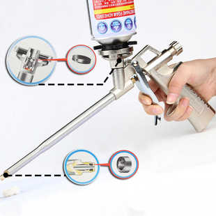 嘉施路全金属聚氨酯泡沫填缝剂胶枪发泡剂清洗剂喷枪泡沫胶专用枪