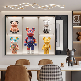 暴力熊电表箱装饰画无冲孔配电箱弱电开关箱阻塞挂画多媒体盖