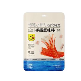 蜡笔小新 手撕蟹柳蟹棒96g香辣海鲜味即食休闲零食