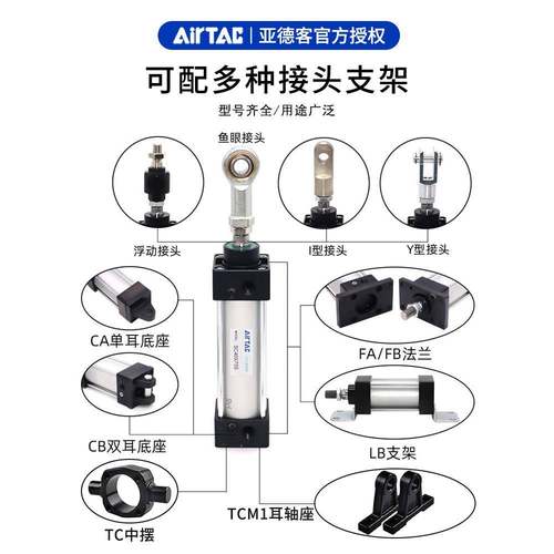 原装标准气缸大全小型气动大推力SC/////-S
