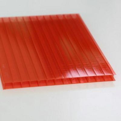 新PC红色车棚户外温室PC多色工程雨棚PC促